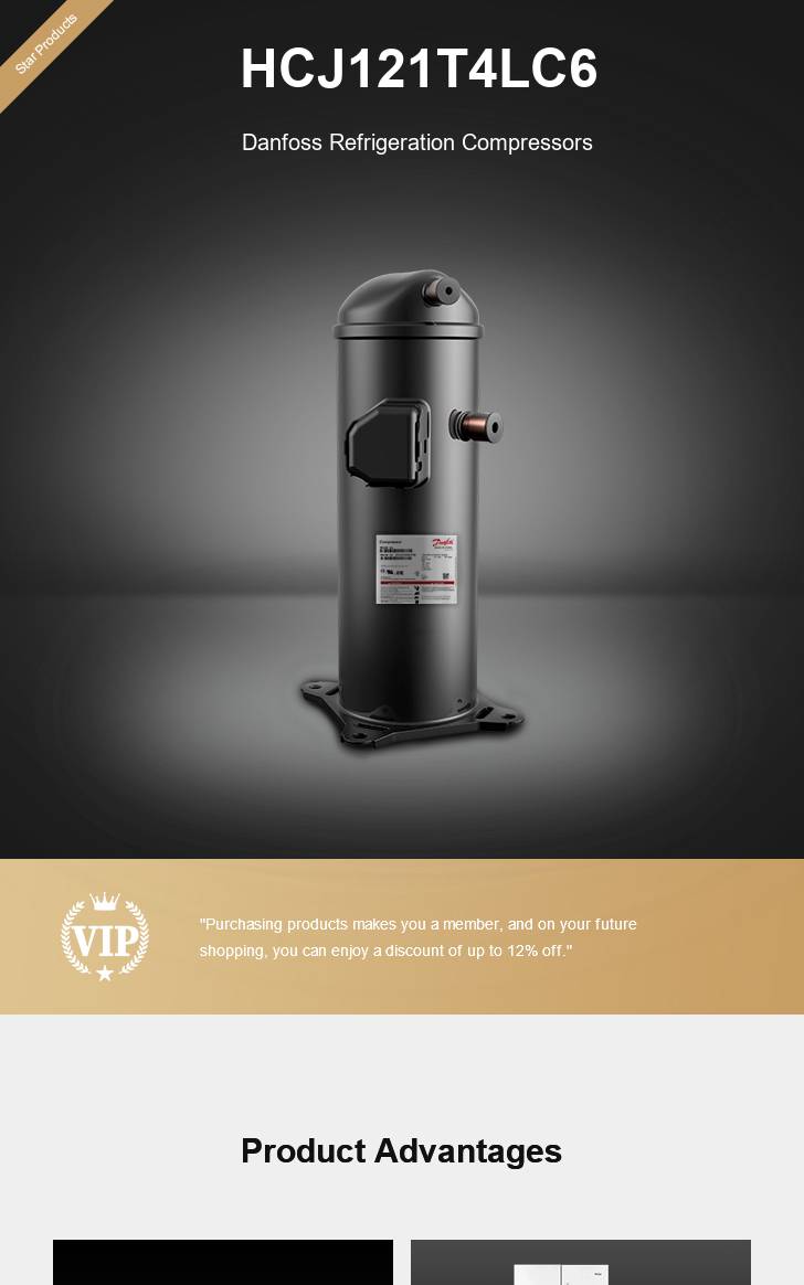 Danfoss Compressor HCJ121T4LC6, technical parameters pdf, structure diagram